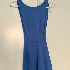 American Apparel XS Ponte Blue Skater Dress